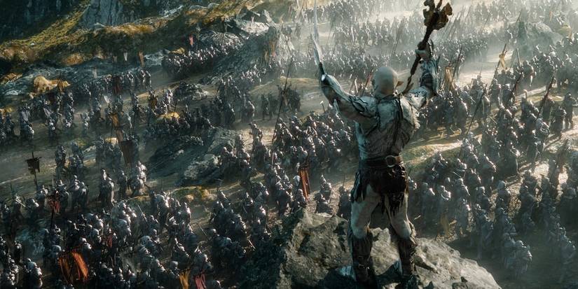 Bolg and the orc army in The Hobbit The Battle of the Five Armies.