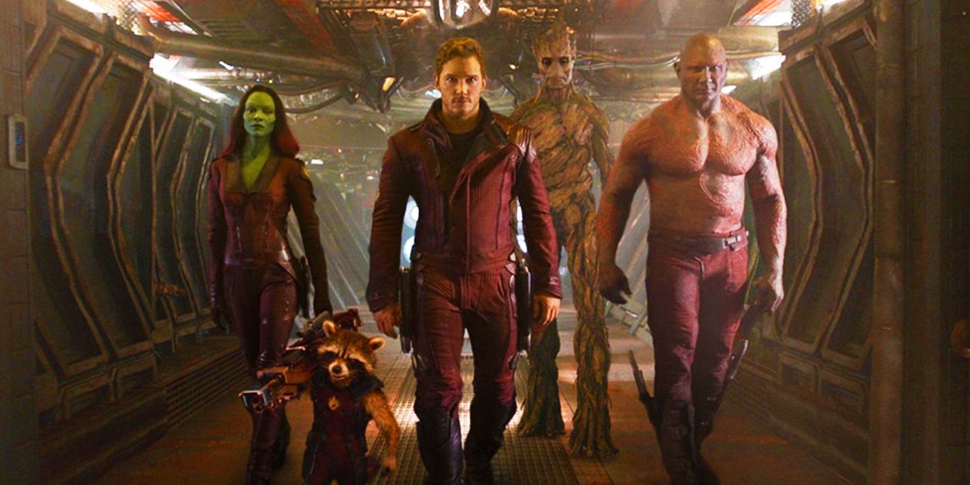 The original Guardians of the Galaxy team in 2014