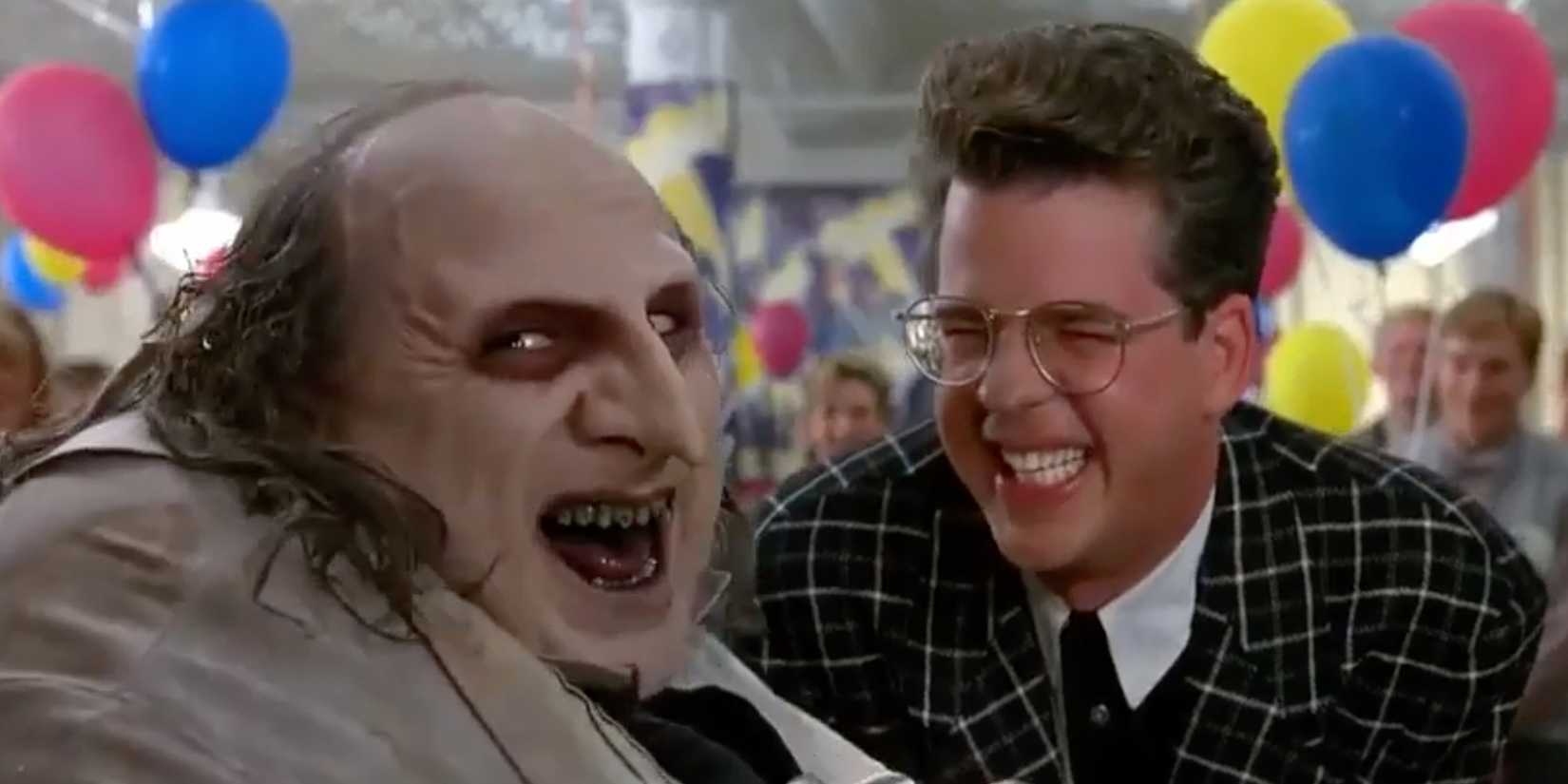 The Penguin laughing in Batman Returns