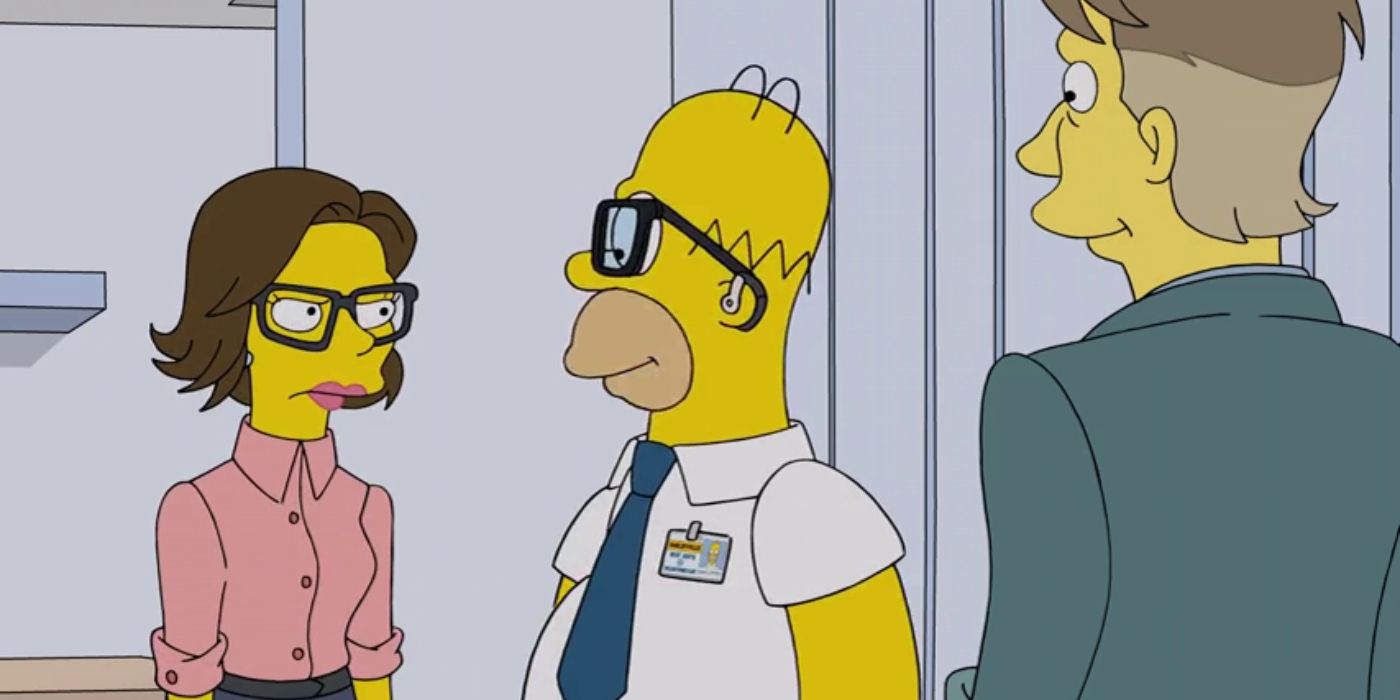 Dr. Spivak and Homer in The Simpsons season 35