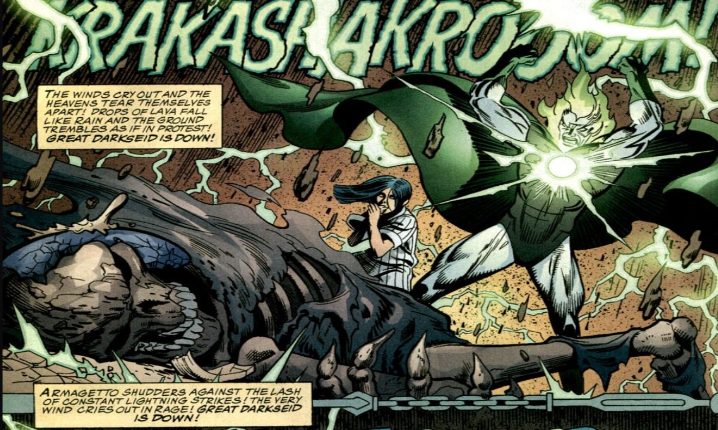 Espectro #19, Hal Jordan destrói Darkseid em um ataque de raiva