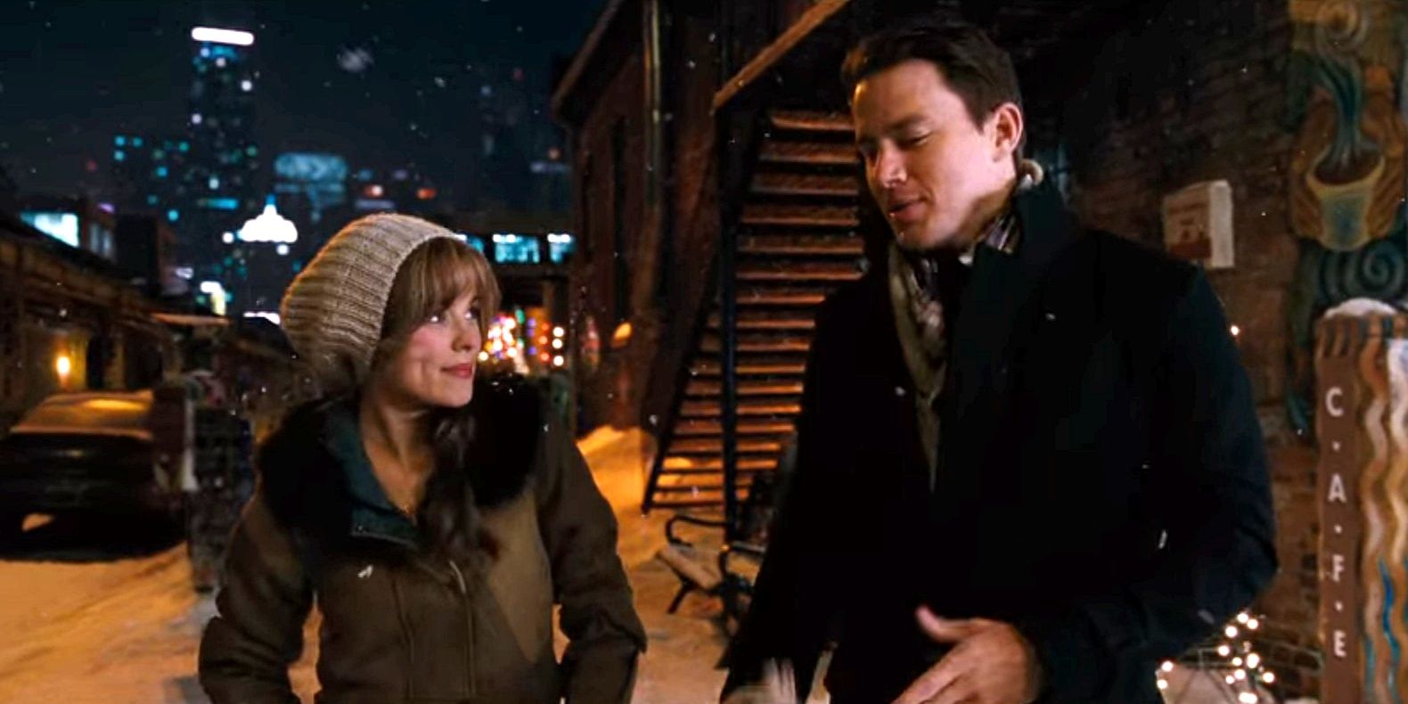 Rachel McAdams as Paige Collins and Channing Tatum as Leo Collins in The Vow.