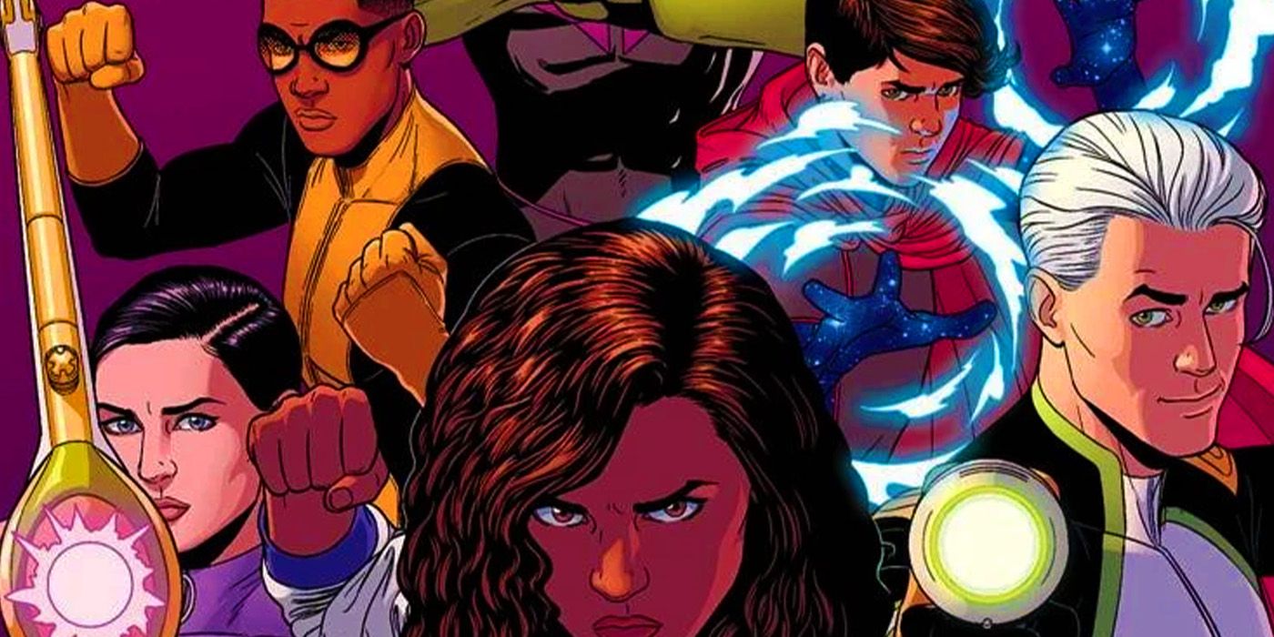A equipe dos Jovens Vingadores na Marvel Comics