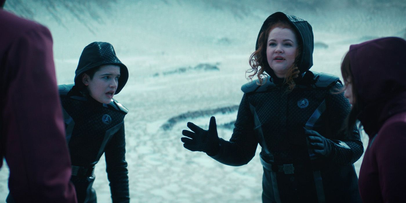 Tilly instrui cadetes, incluindo Adira, na missão fracassada do planeta neve Discovery, temporada 4, Tudo é possível