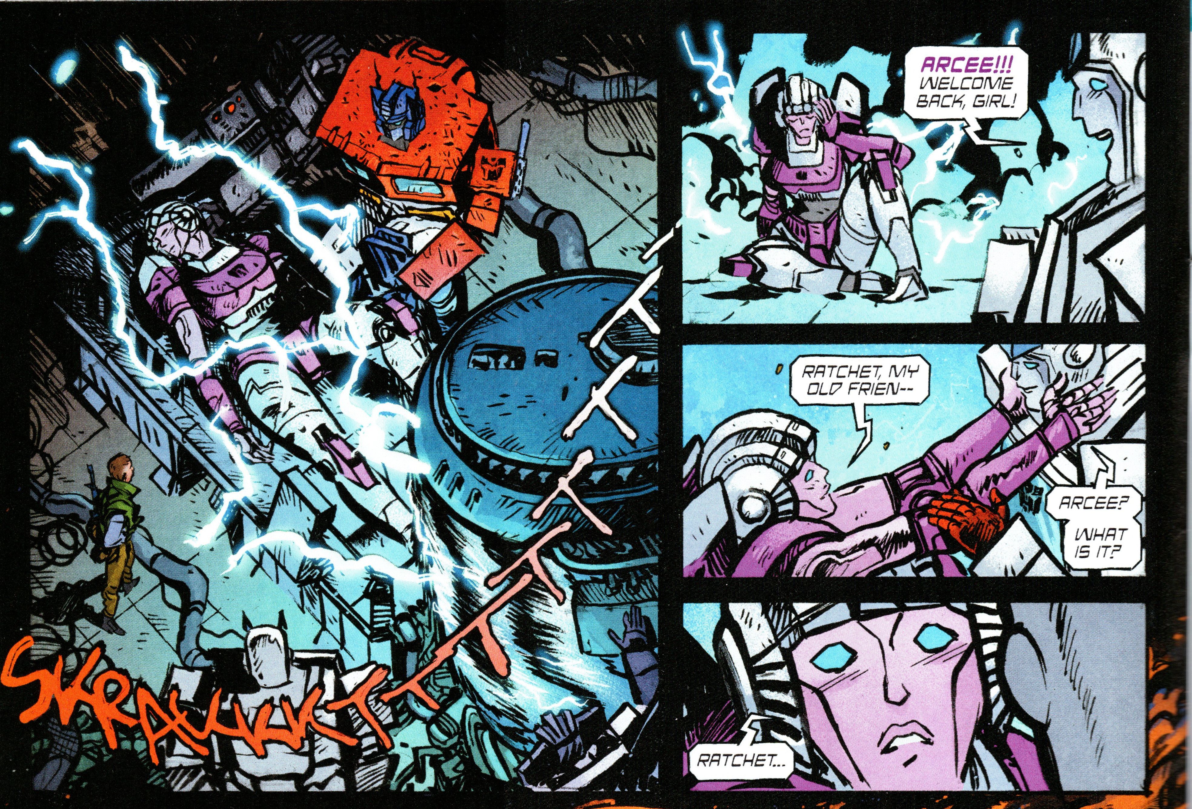 Transformers #5, Arcee é revivido pelo Optimus Prime