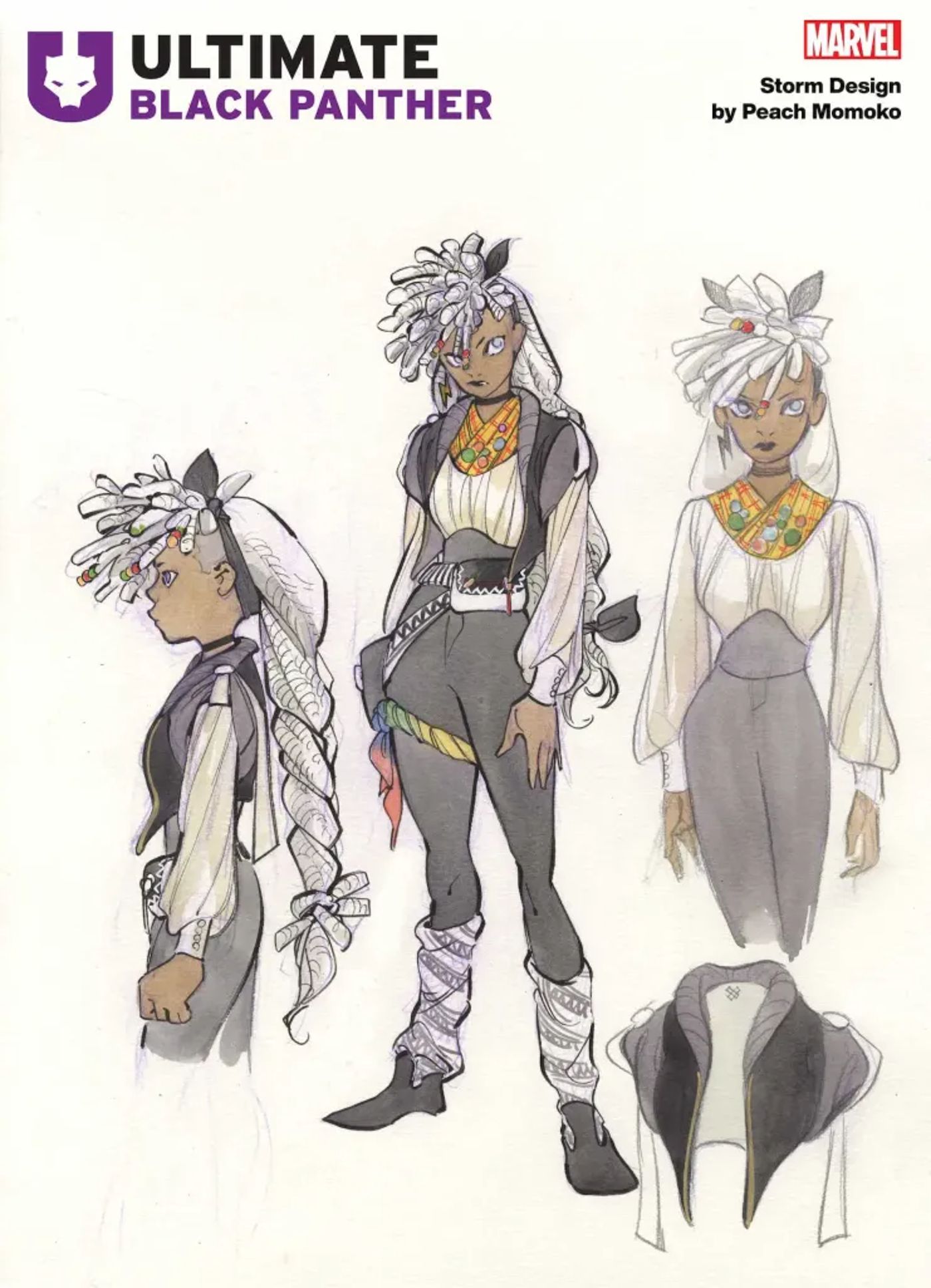 Concept art for Peach Momoko's new Ultimate version of Storm