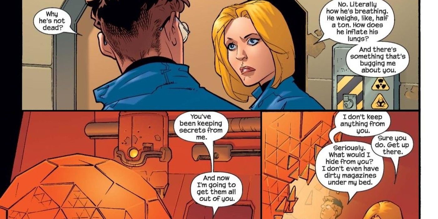 ULTIMATE FANTASTIC FOUR SUSAN STORM STUDIES REED RICHARDS' BIOLOGY AND POWERS
