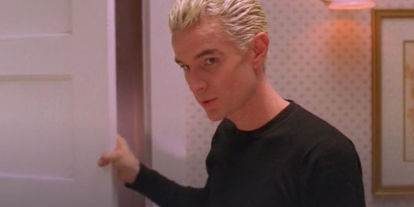 James Marsters in the bathroom scene in the Buffy the Vampire Slayer episode Seeing Red