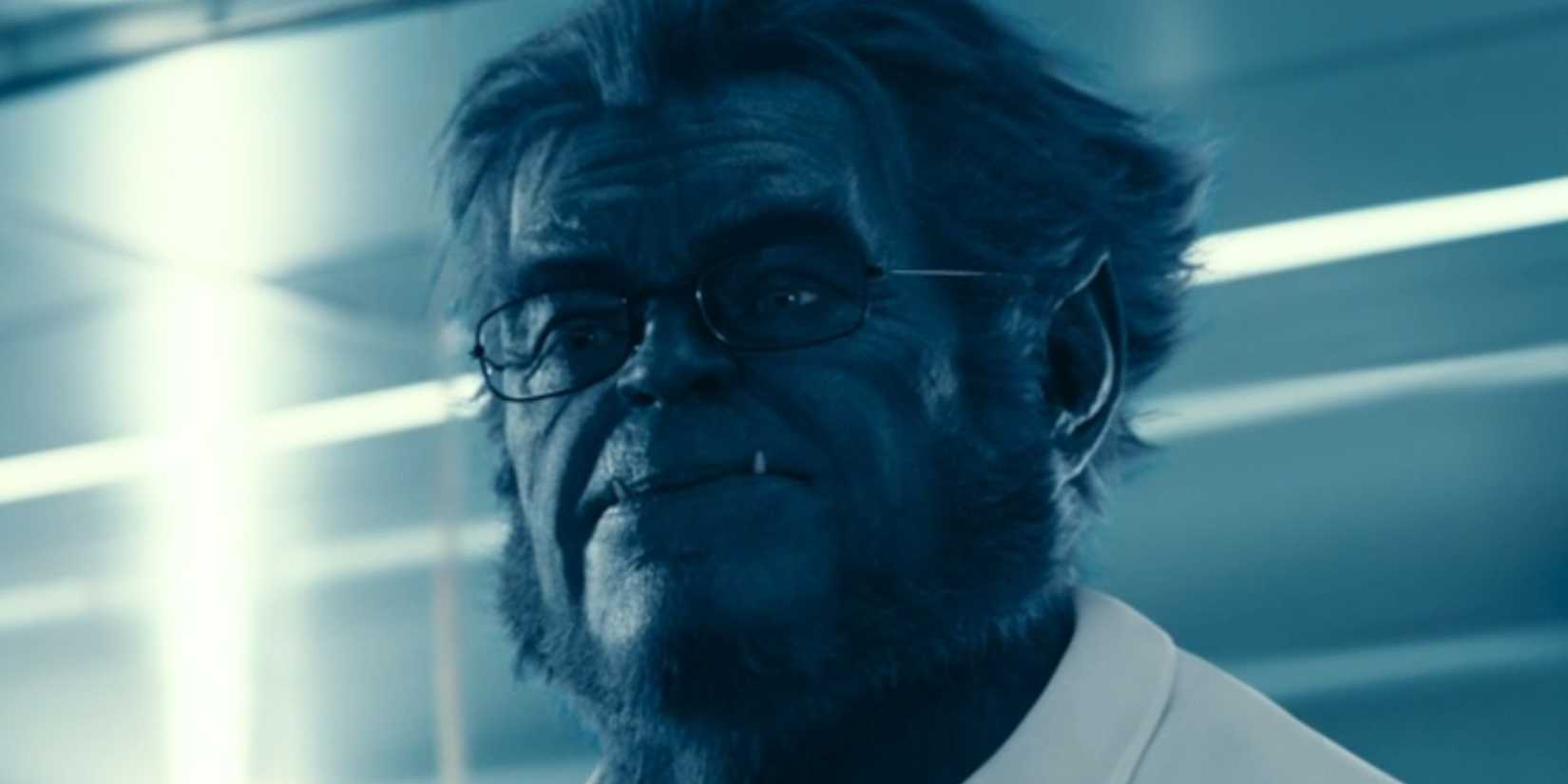 Beast in The Marvels' post-credit scene looking offscreen
