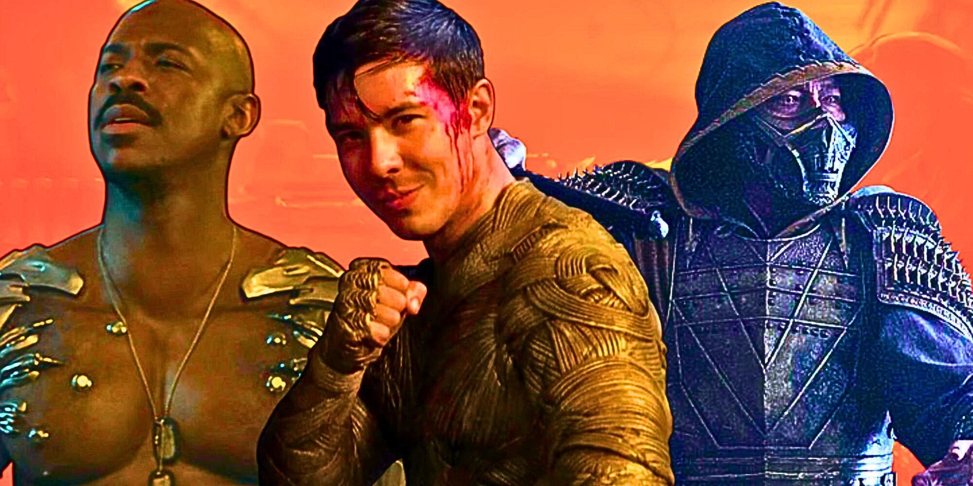 A custom image of Jax, Cole, and Scorpion from 2021's Mortal Kombat movie