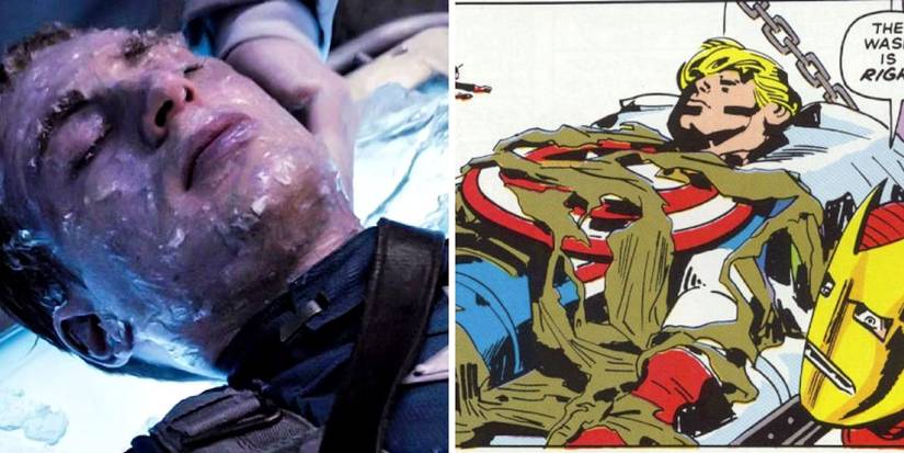 Captain America being unfrozen in the MCU and Marvel Comics