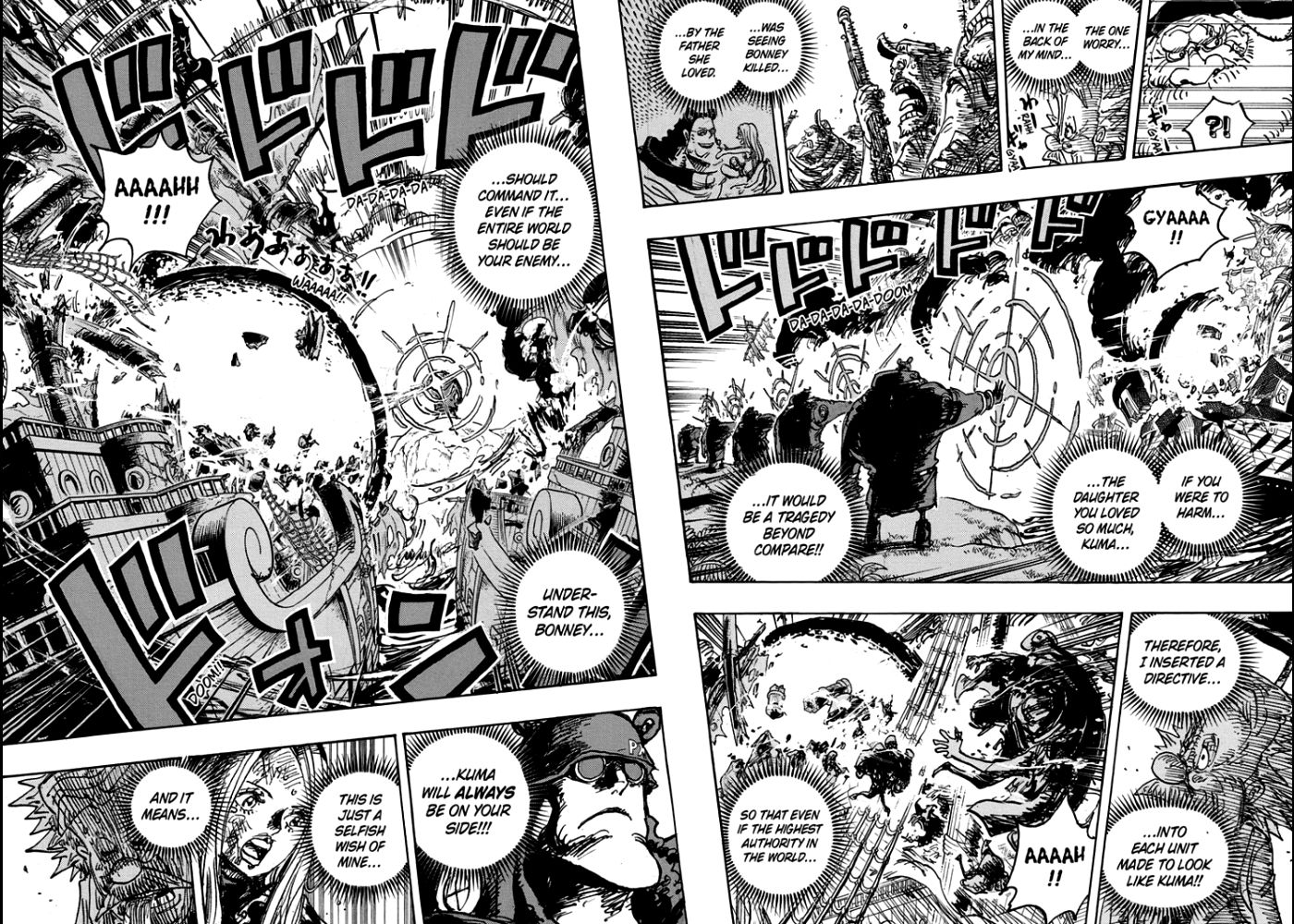 Vegapunk explains how and why he gave Bonney the authority to order the Pacifista in One Piece