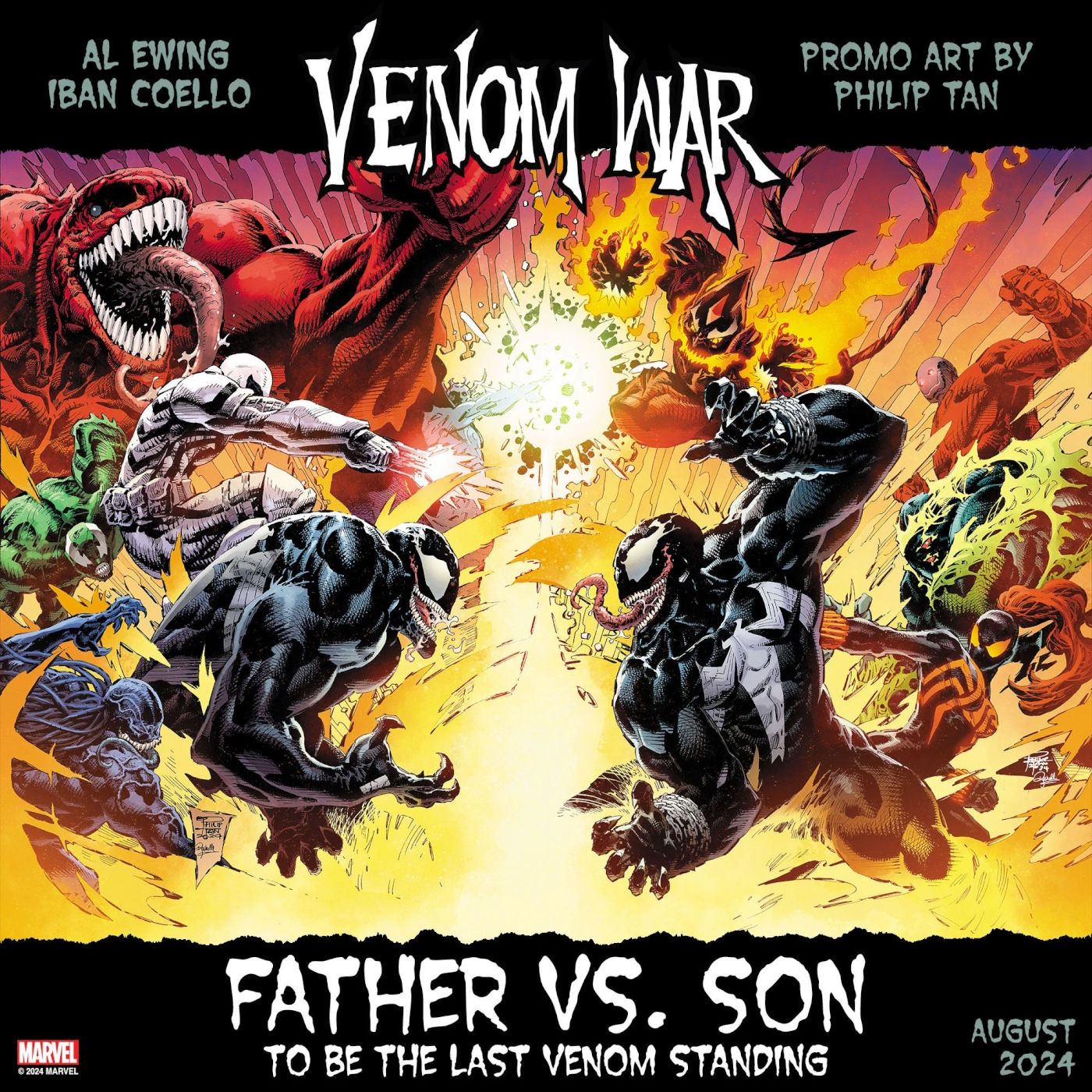 Marvel’s VENOM WAR Pits Father Against Son in a Massive Symbiote Battle Royale