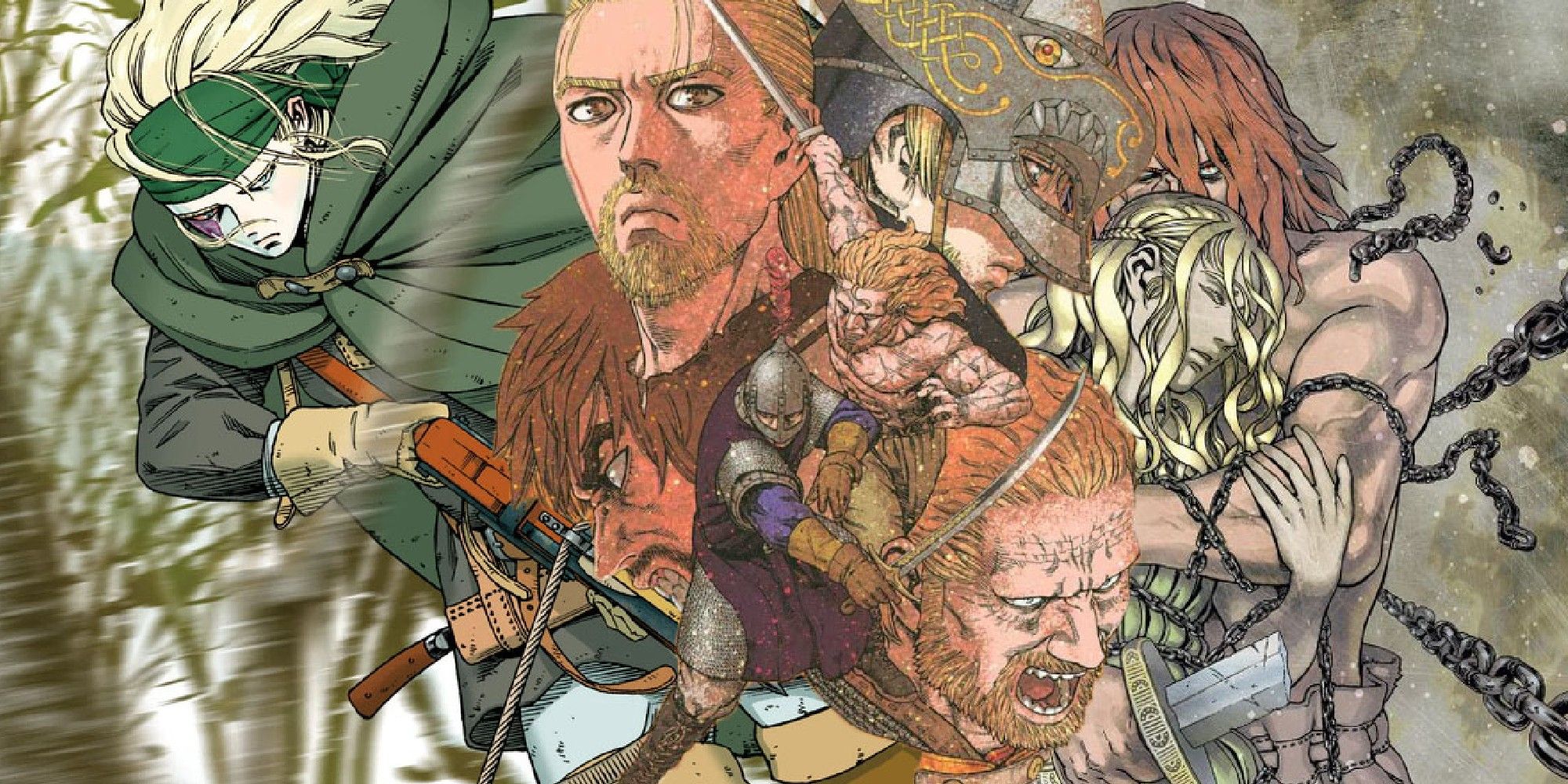 Vinland Saga full color manga artwork Ketil Farm arc