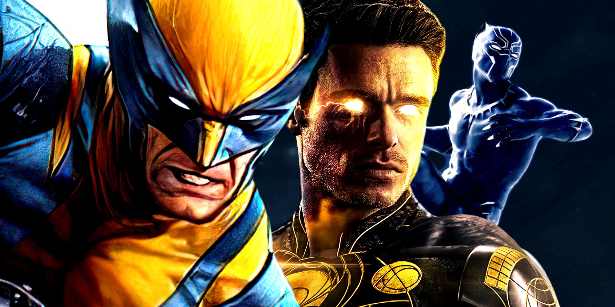 Wolverine, Ikaris, and Black Panther