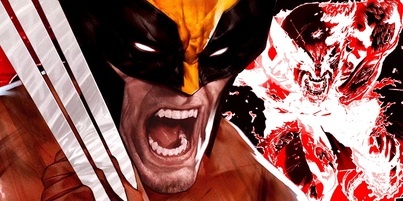 Wolverine estalando suas garras nos quadrinhos enquanto se curava de enormes danos com seu fator de cura