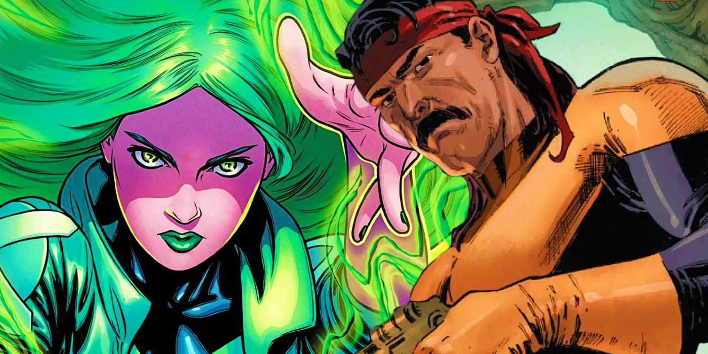 Split image of Polaris and Forge in Marvel Comics' X-Men