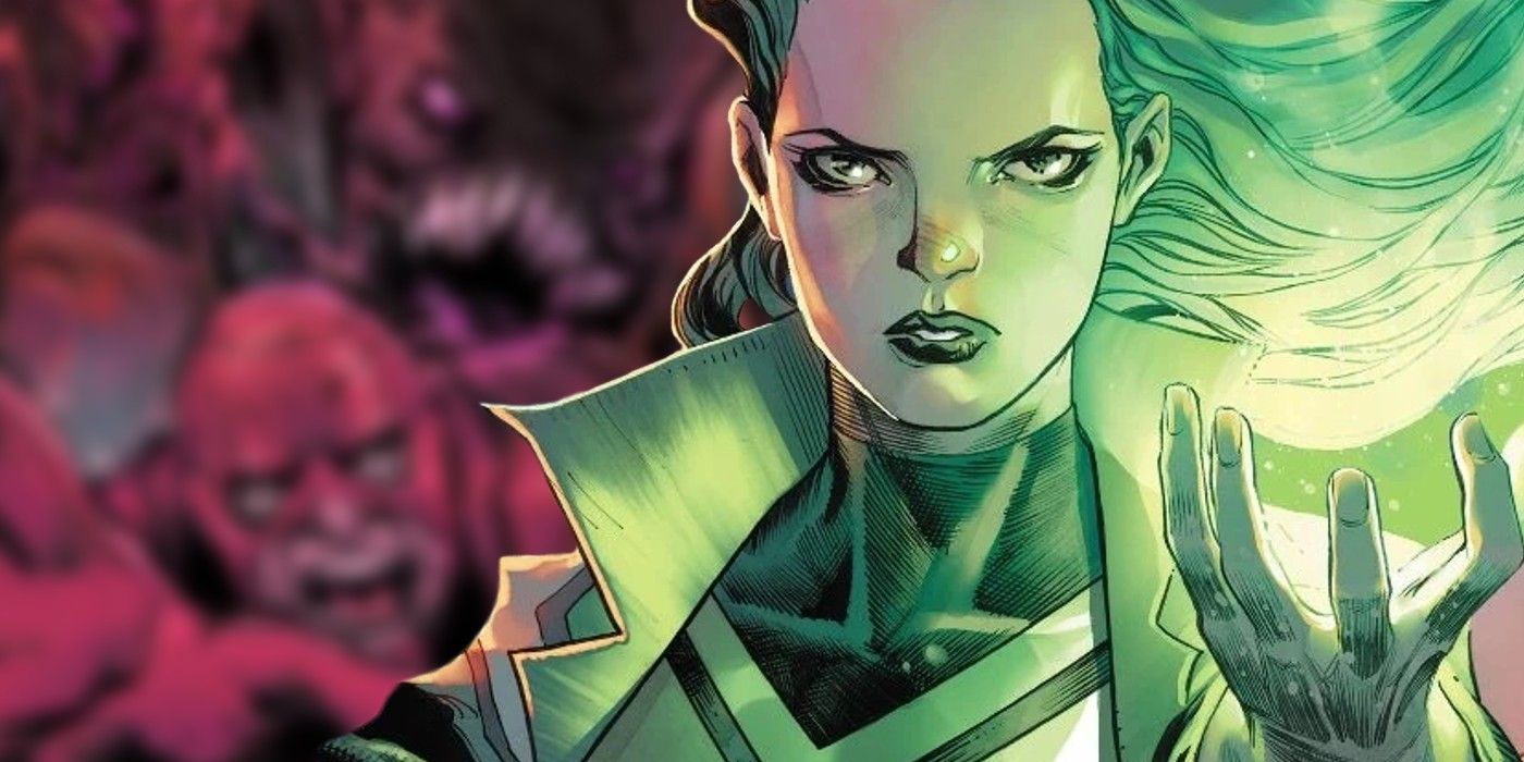 x-men magneto&rsquo;s daughter polaris with brood attack behind