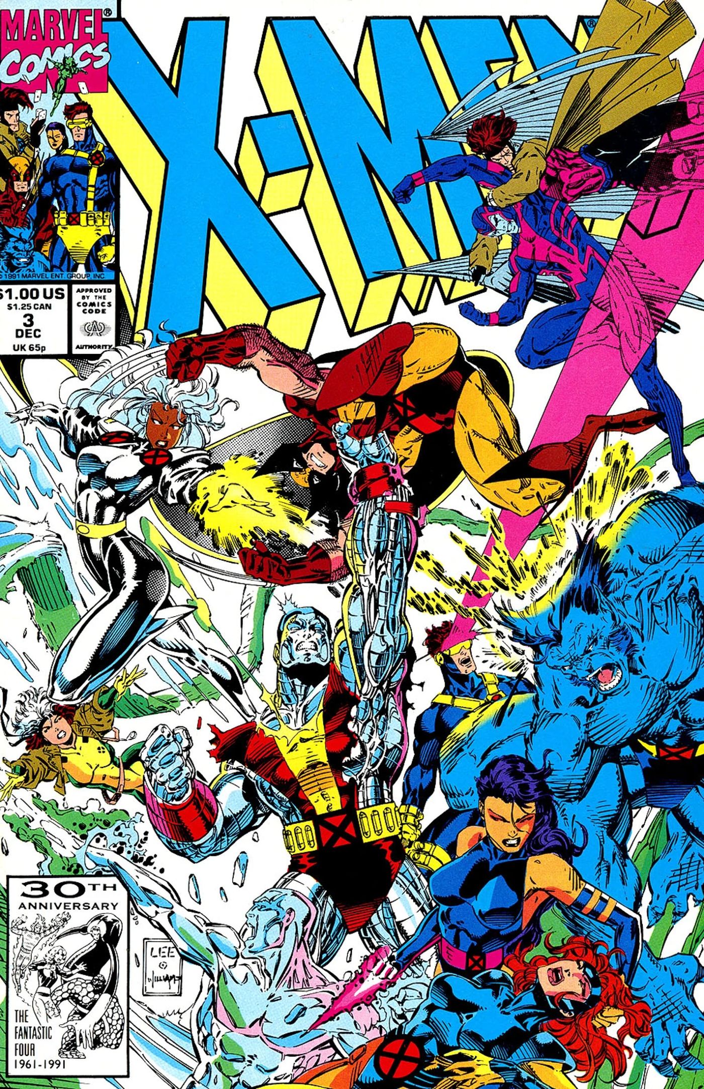 X-Men (Vol 2) #3, Chris Claremont’s last issue before departing Marvel for most of the 1990s