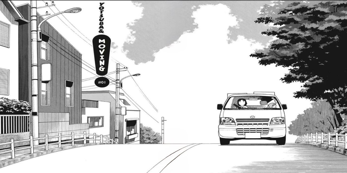 Yotsuba e Capítulo 1, propagação de Yotsuba andando de carro