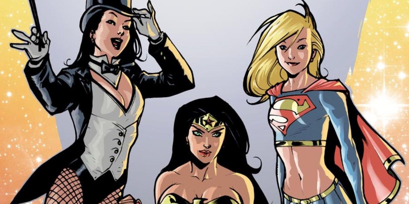 Zatanna Wonder Woman Supergirl in DC Comics art