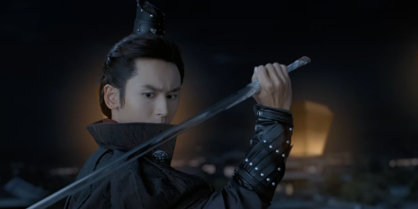 Zhang Zhehan a fights masked man in Word of Honor.