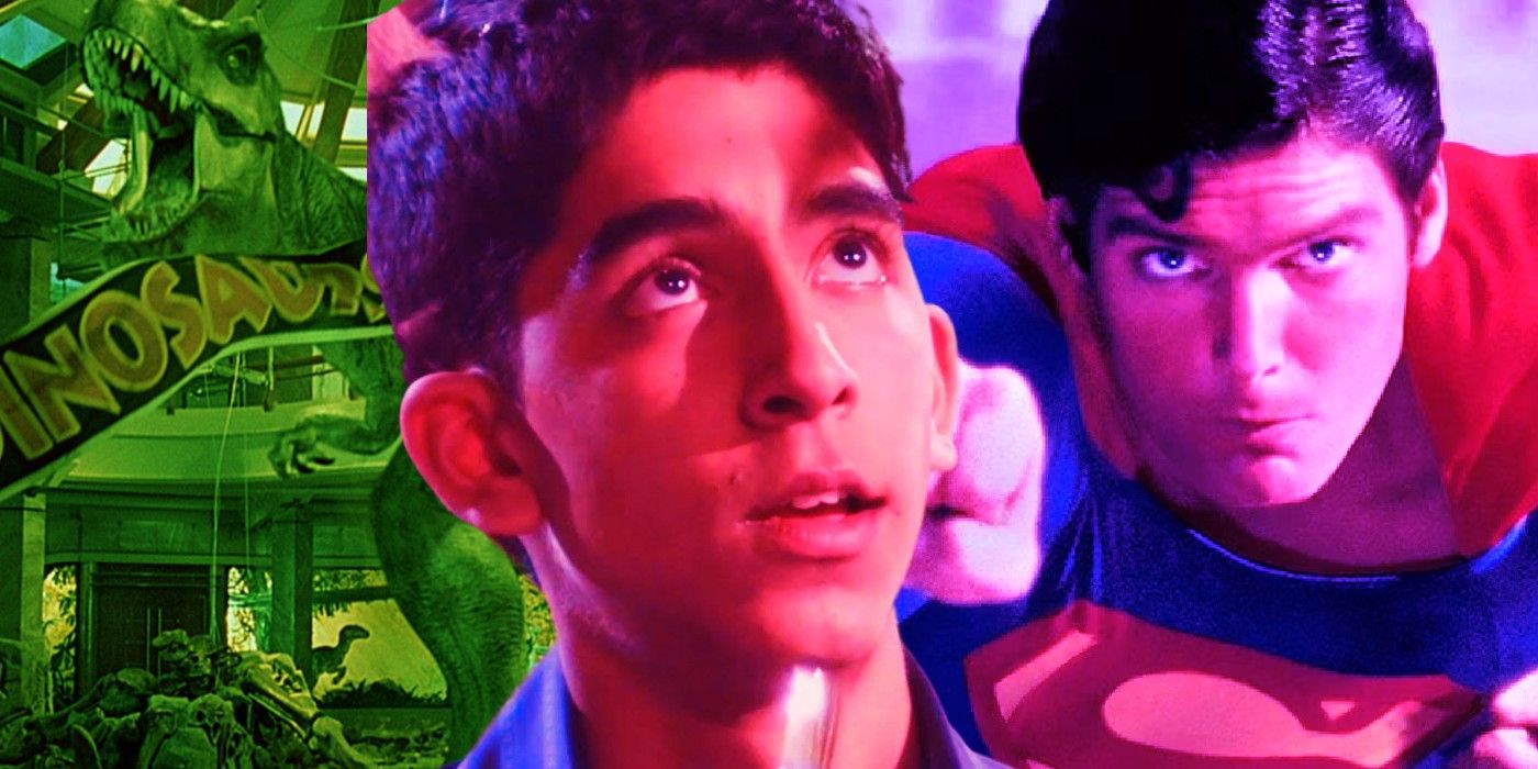 Custom image of Jurassic Park, Slumdog Millionaire, and Superman