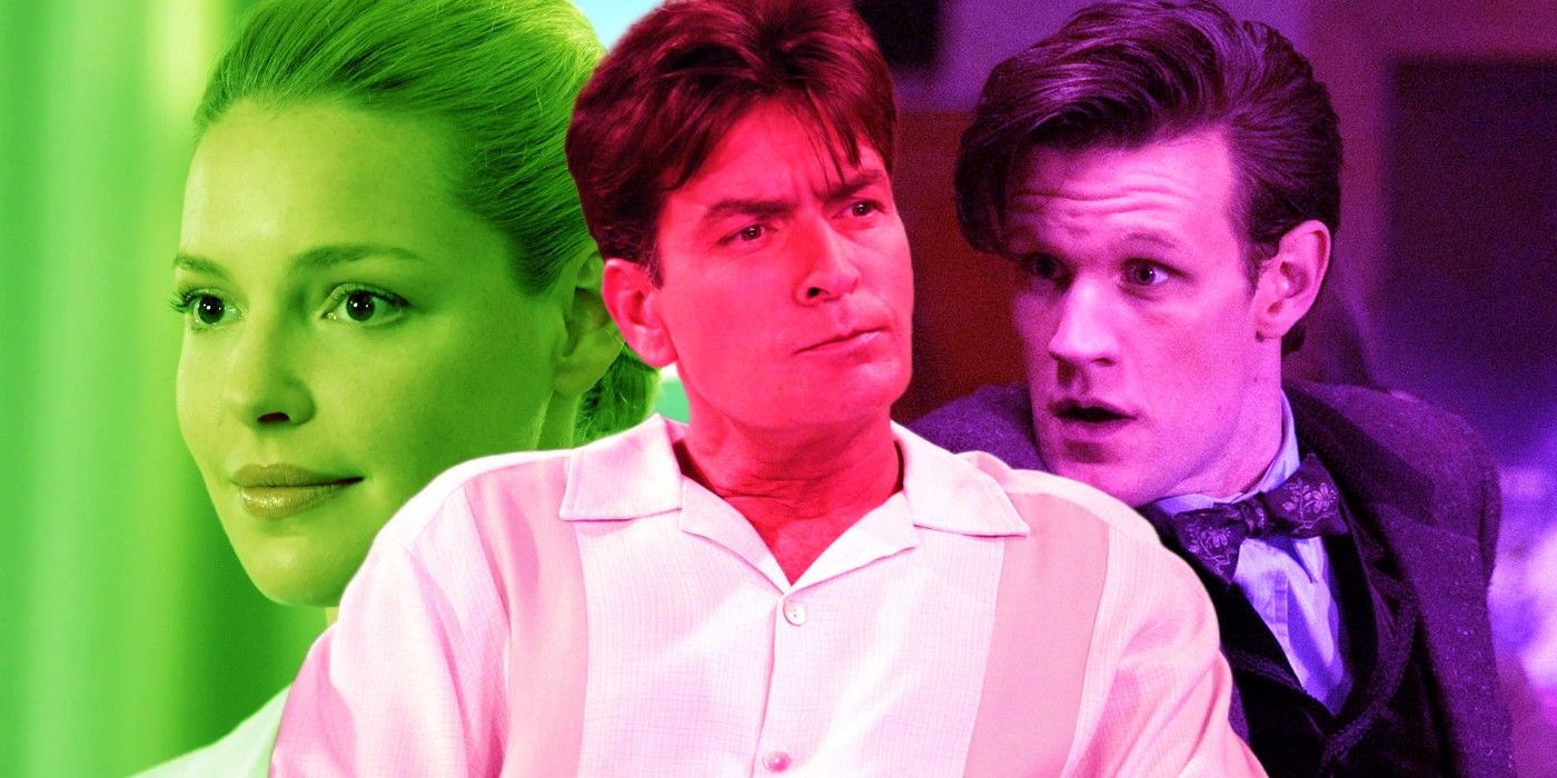 Custom image of Katherine Heigl in Grey's Anatomy, Charlie Sheen in Two and a Half Men, and Matt Smith in Doctor Who
