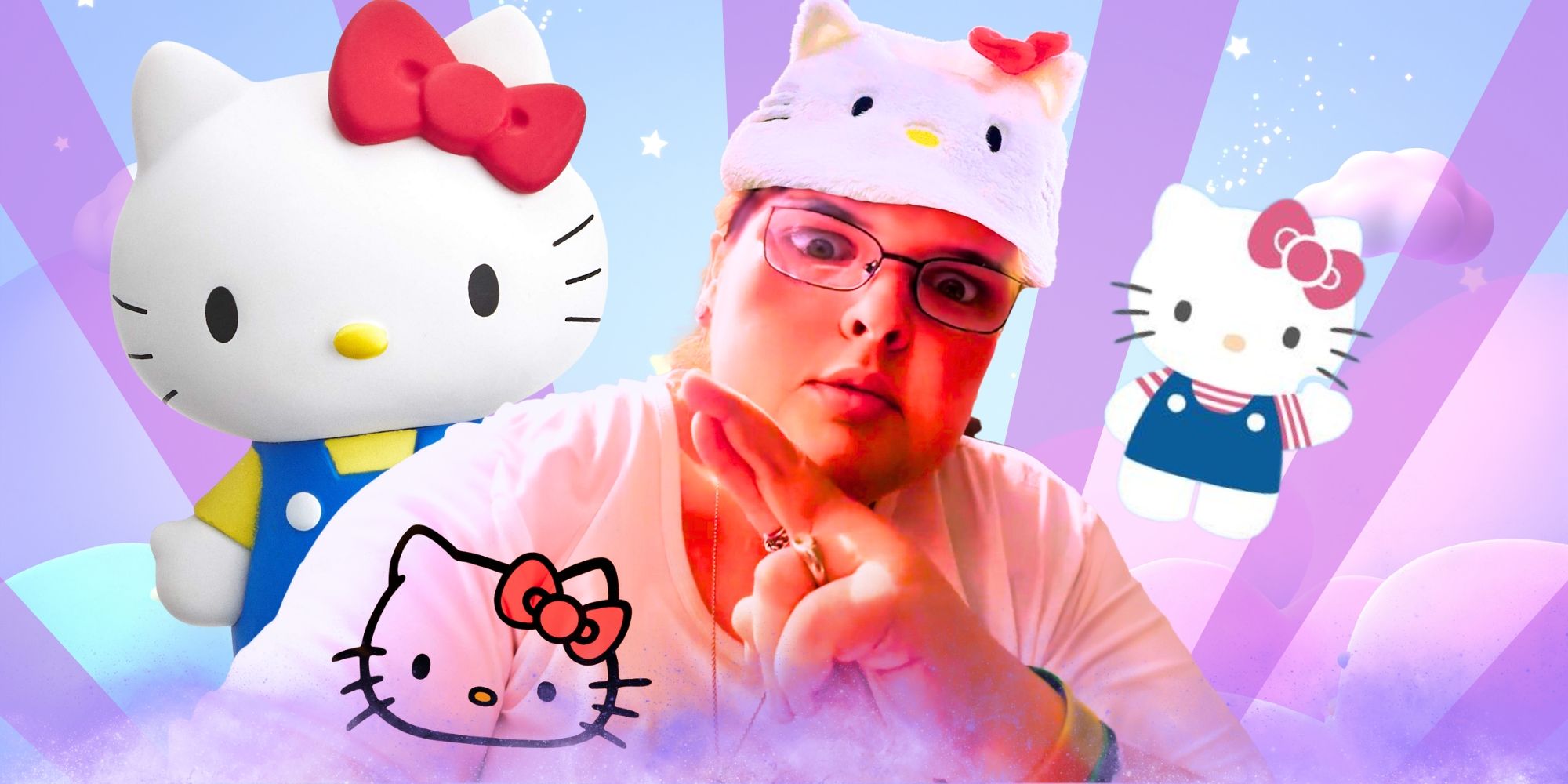 1000-Lb Sisters Tammy Slaton hello kitty montage tammy pointing finger with hello kitty cartoon characters