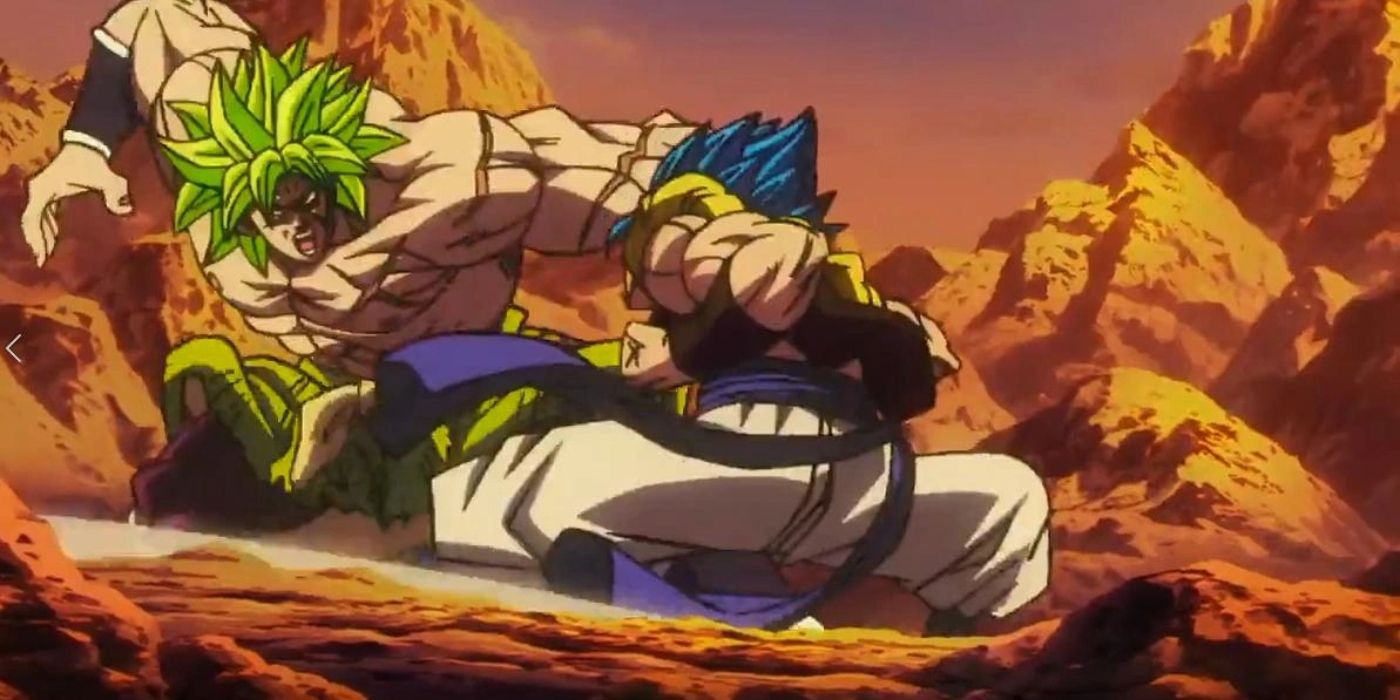 Broly vs SSJBlue Gogeta in Dragon Ball Super: Broly.