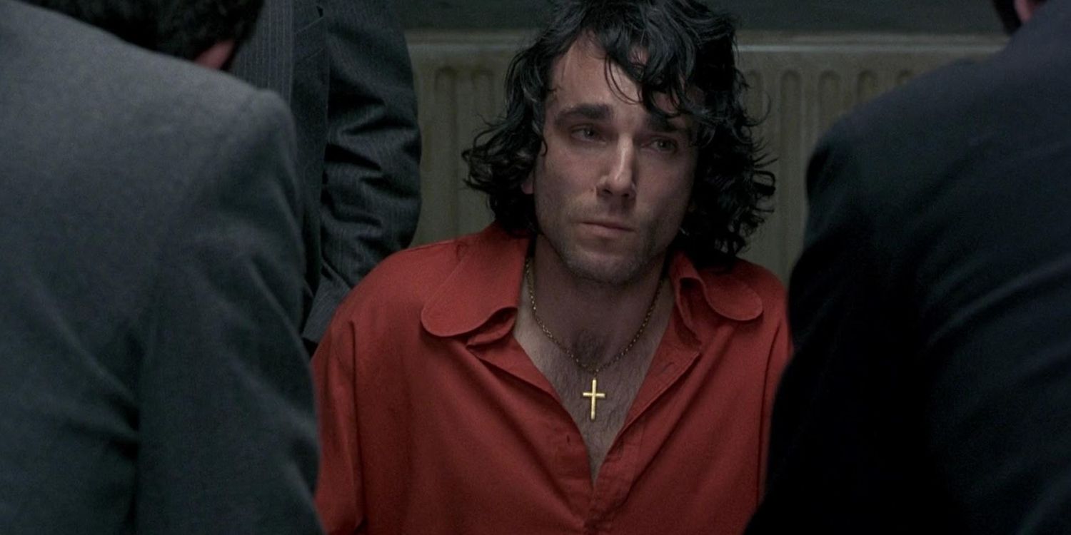 Daniel Day-Lewis being interrogated by police in In the Name of the Father