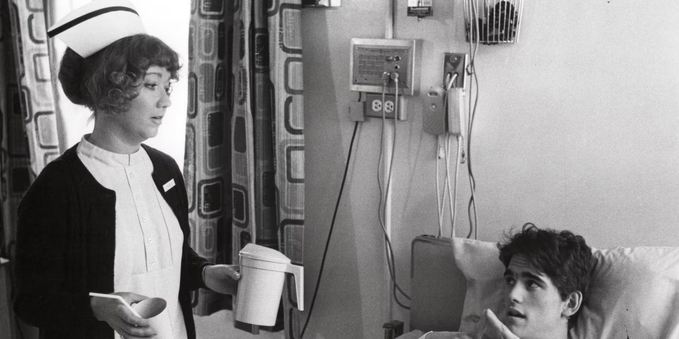 E.E. Hinton's cameo as a nurse taking care of Dally in The Outsiders