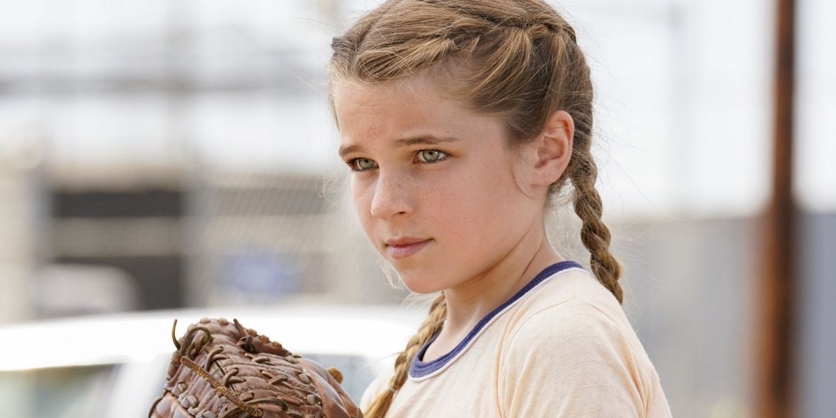 Missy playing baseball in Young Sheldon