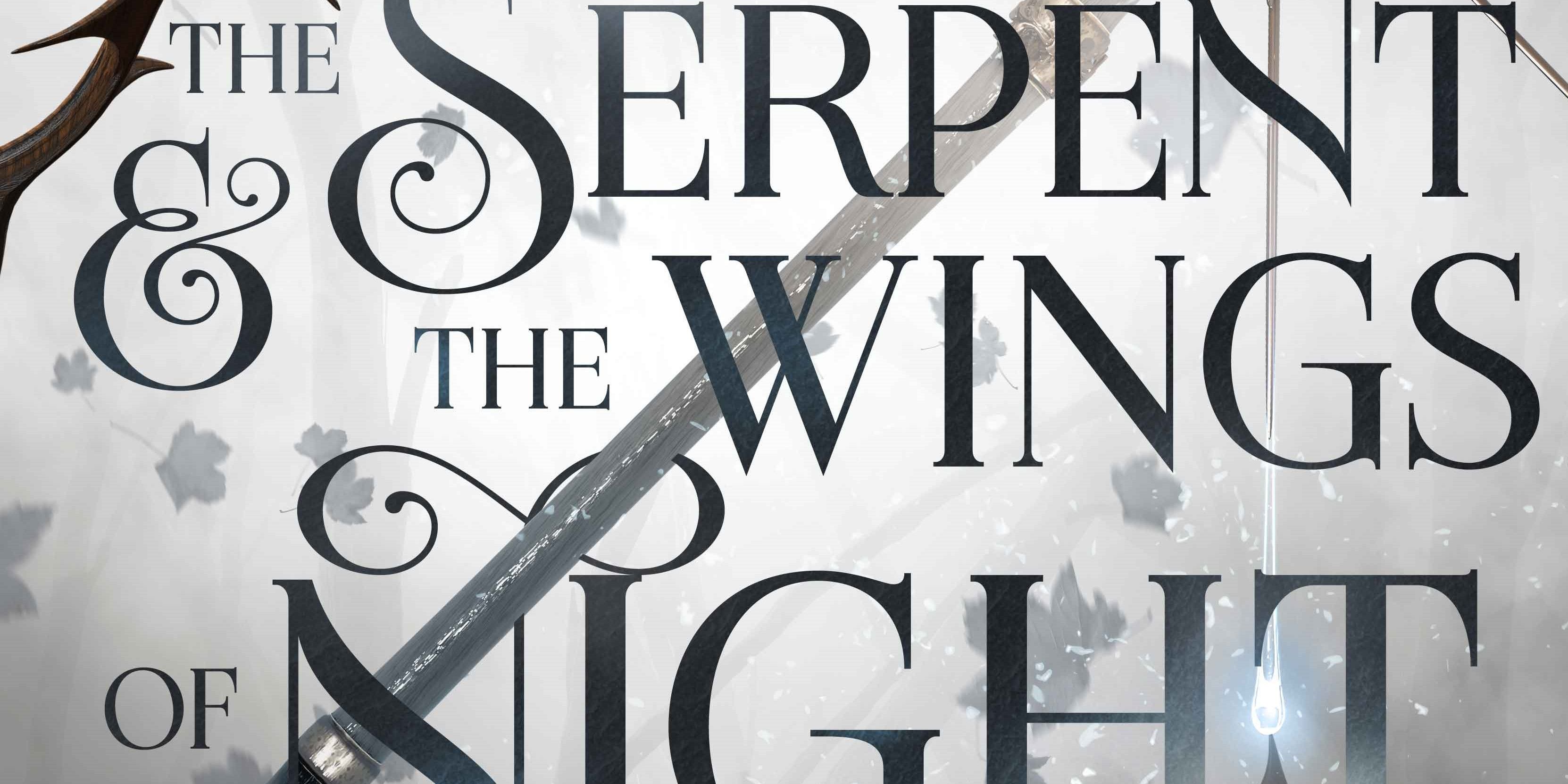 The Serpent & the Wings of Night Cover with a white background and leaves