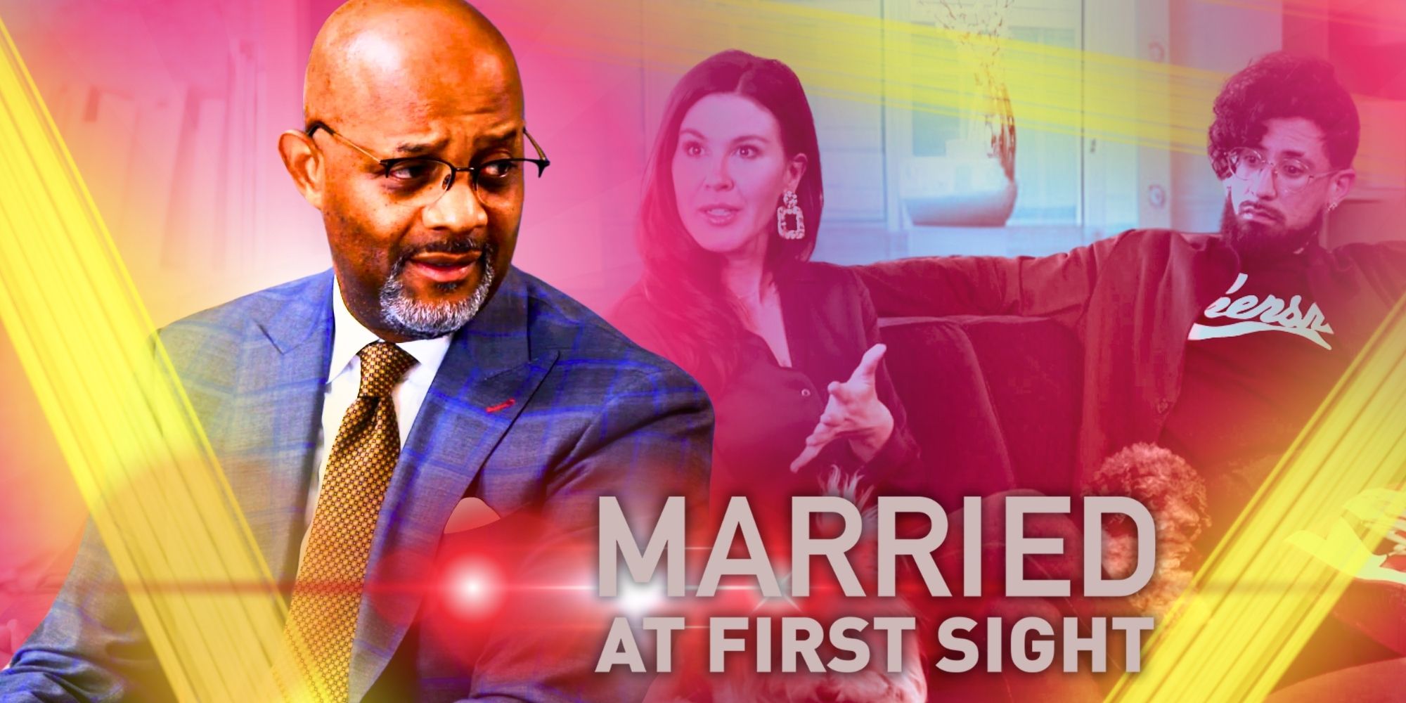 Married At First Sight Season 17 Pastor Cal with Michael & Chloe inset