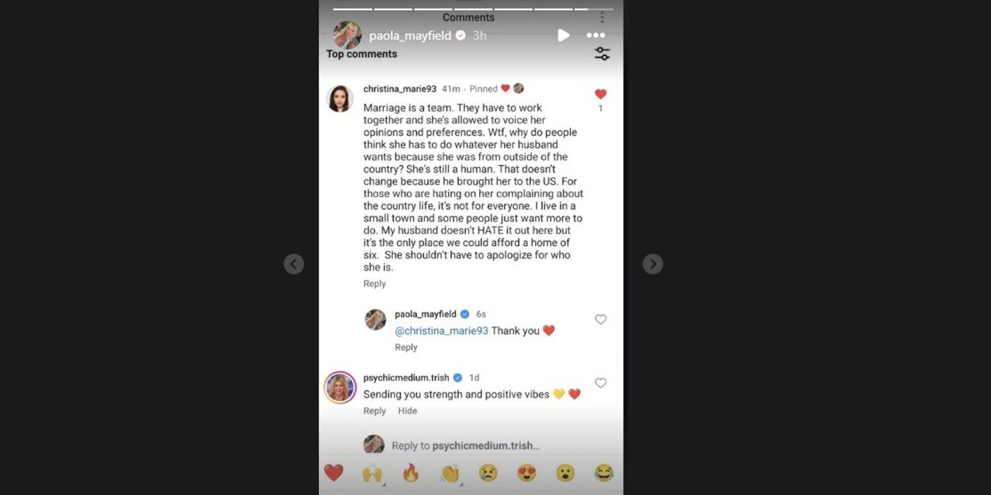 90 Day Fiance Paola Mayfield Instagram Screenshot