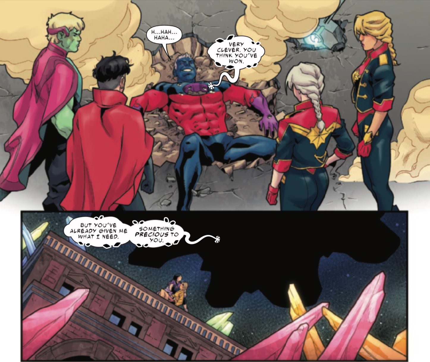 Marvels take down Genis-Vell, Yuna Yang trapped