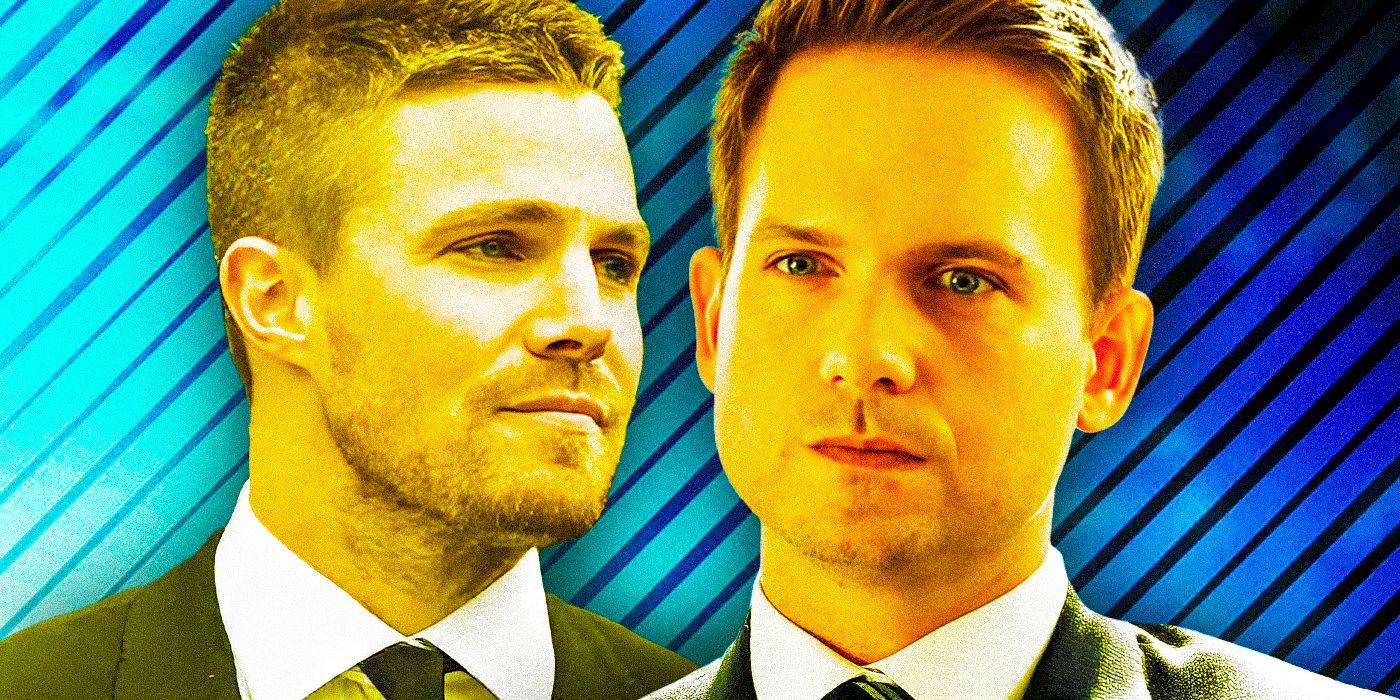 Custom image of Oliver Queen in Arrow and Mike Ross in Suits