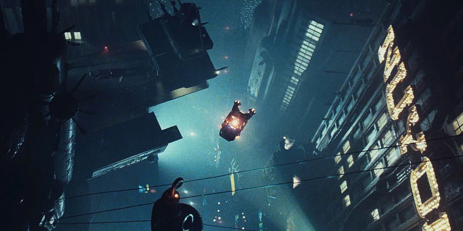 Um carro voador em Blade Runner