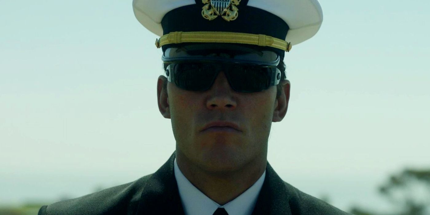 A Man in Uniform Wearing Sunglasses in The Terminal List Season 1