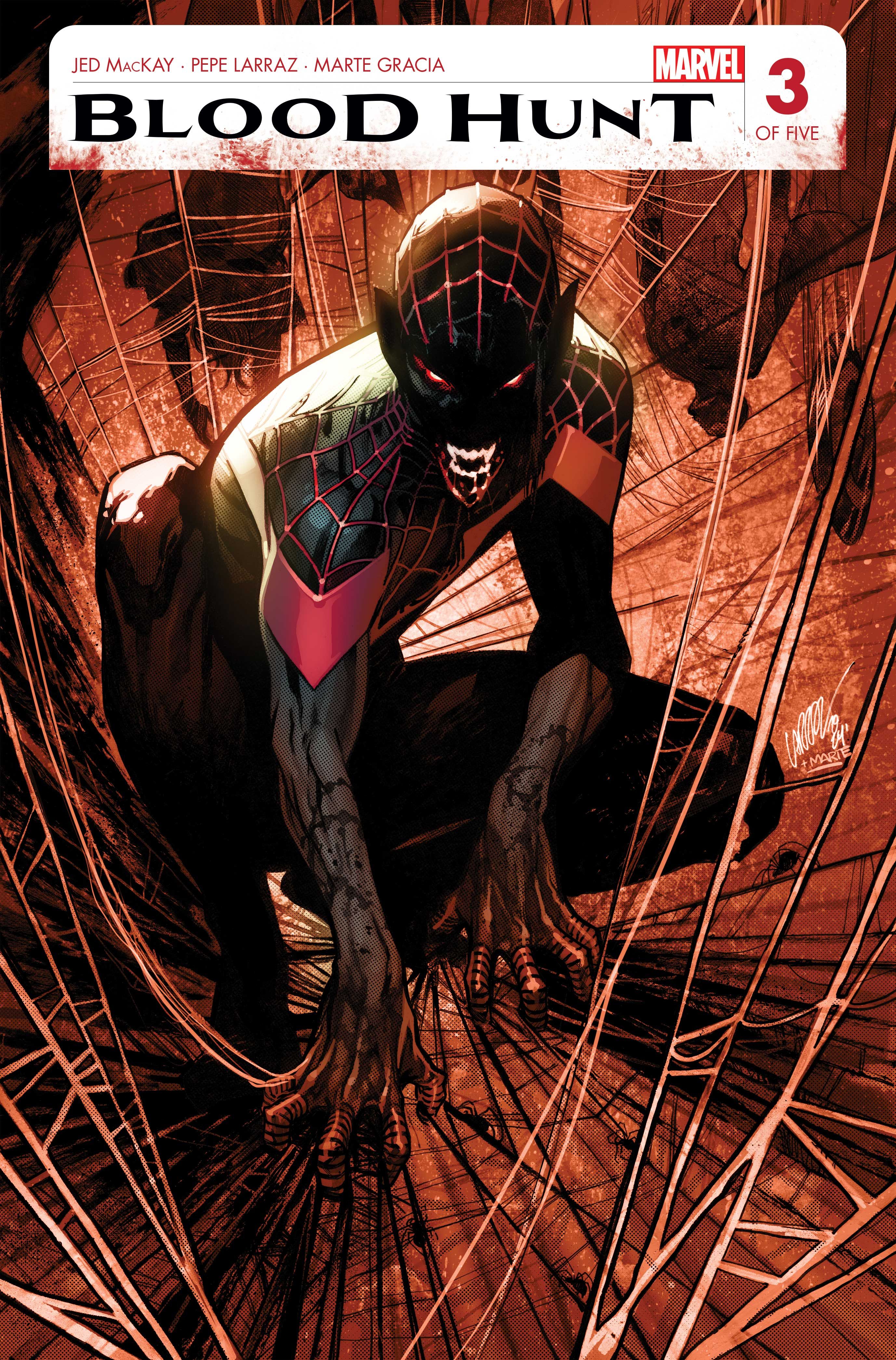 Blood Hunt #3 capa do Homem-Aranha Vampiro Miles Morales