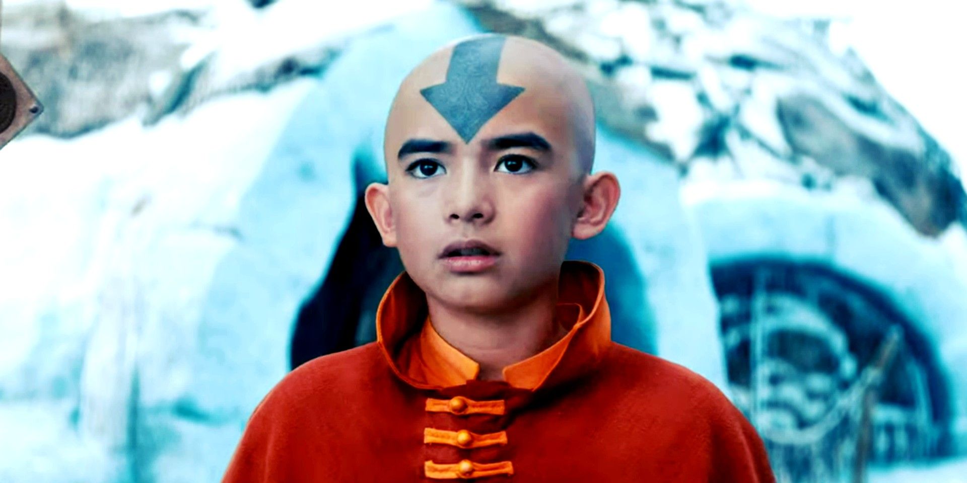 Aang looking shocked when seeing Zuko in Avatar The Last Airbender