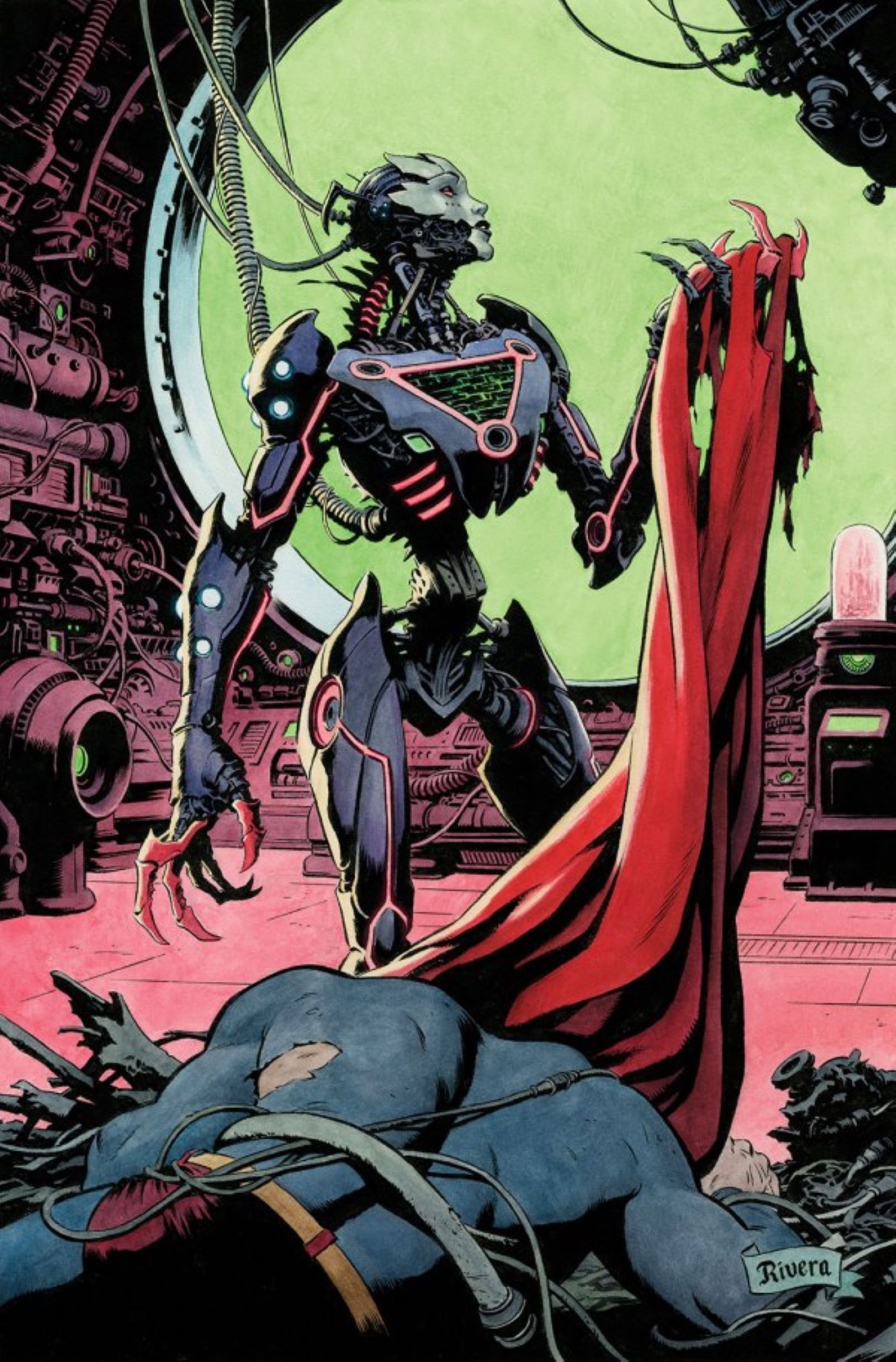 Action Comics #1066 Superman dead at the feet of Brainiac Queen