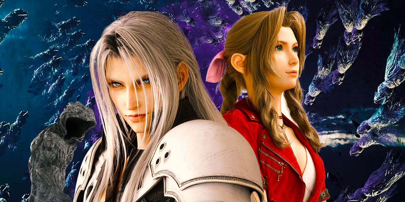 Aerith and Sephiroth with Whispers from Final Fantasy VII Rebirth