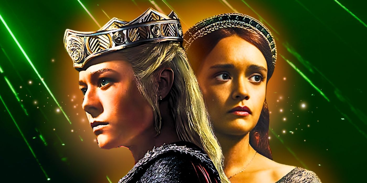 Alicent and Rhaenyra in House of the Dragon season 2