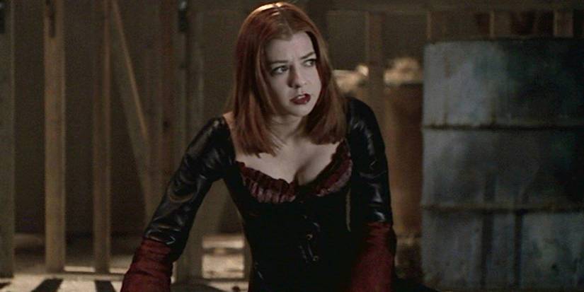 Vampire Willow getting up off the ground in Buffy