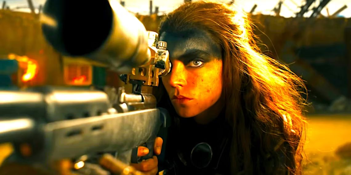 Anya Taylor-Joy as Furiosa in the Mad Max prequel