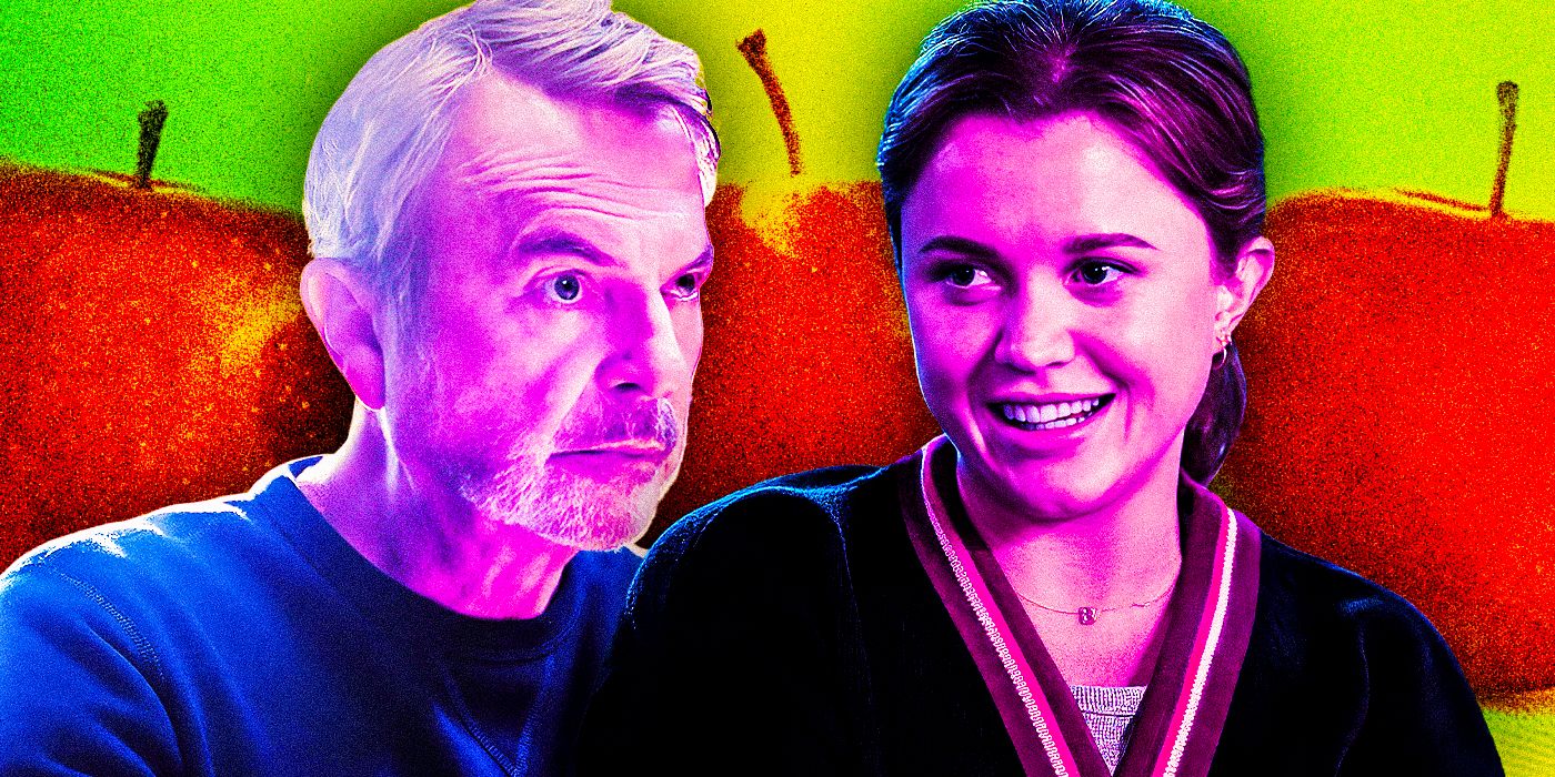 Sam Neill as Stan Delaney and Essie Randles as Brooke Delaney in Apples Never Fall