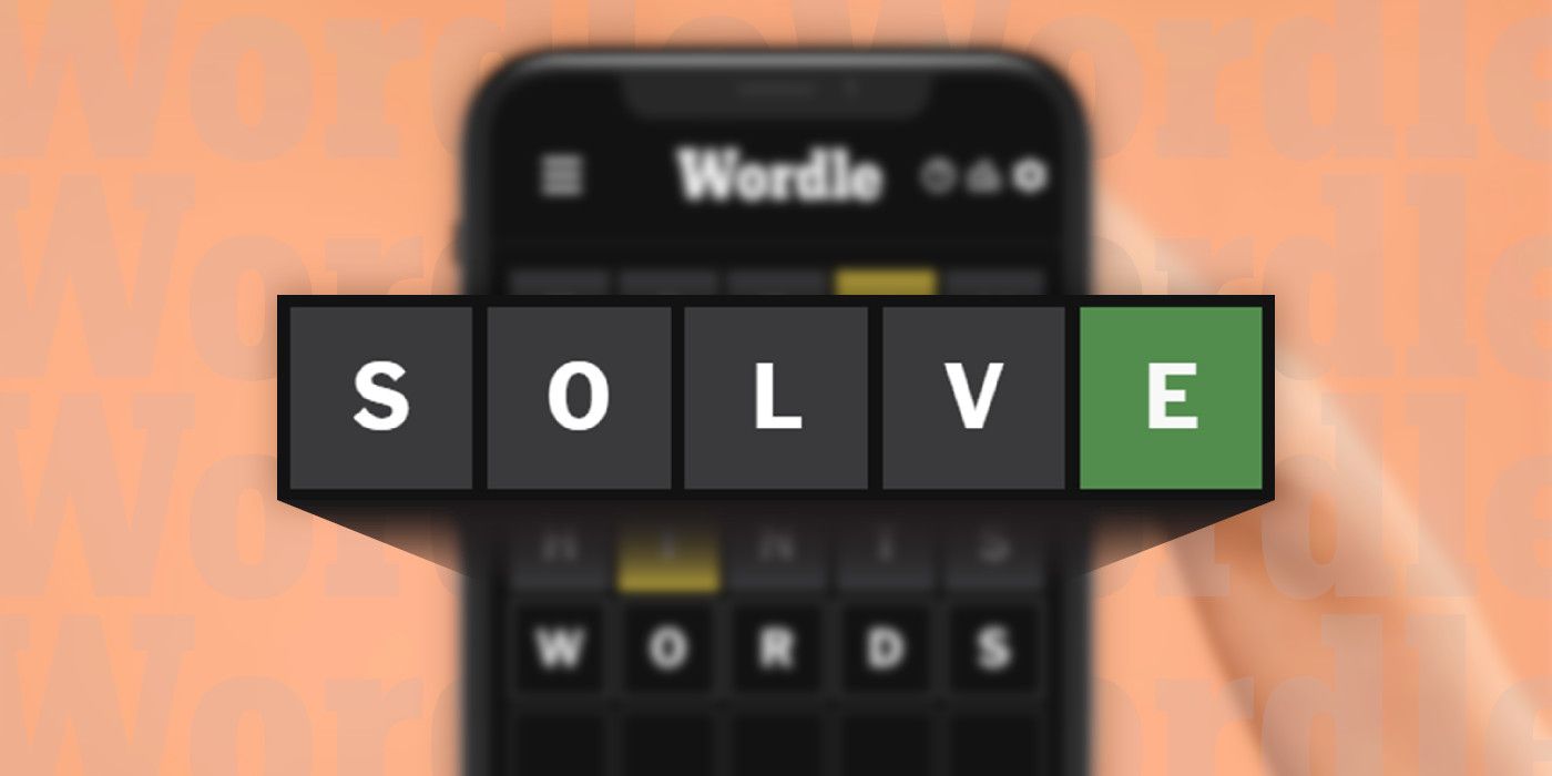 April 2 2024 Wordle solution with a person using serum in the background