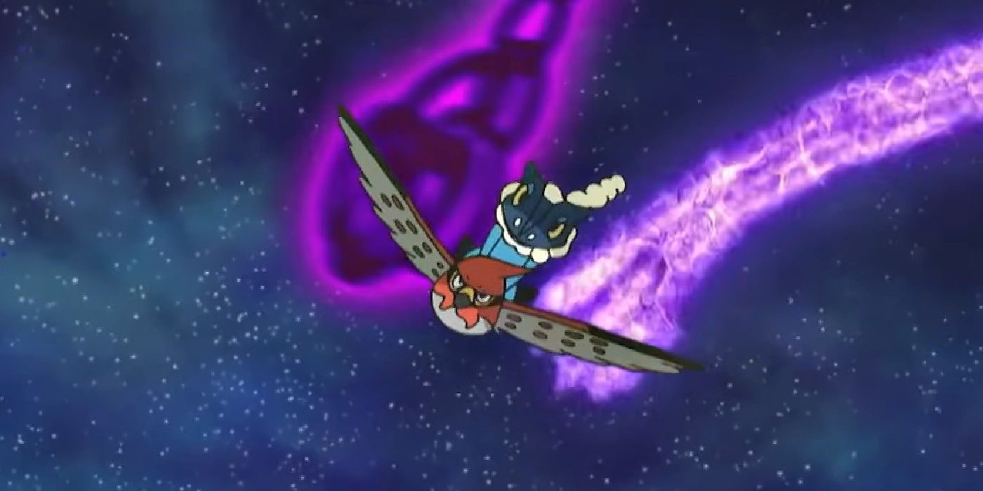 Frogadier e Talonflame em dupla batalha contra Olympia